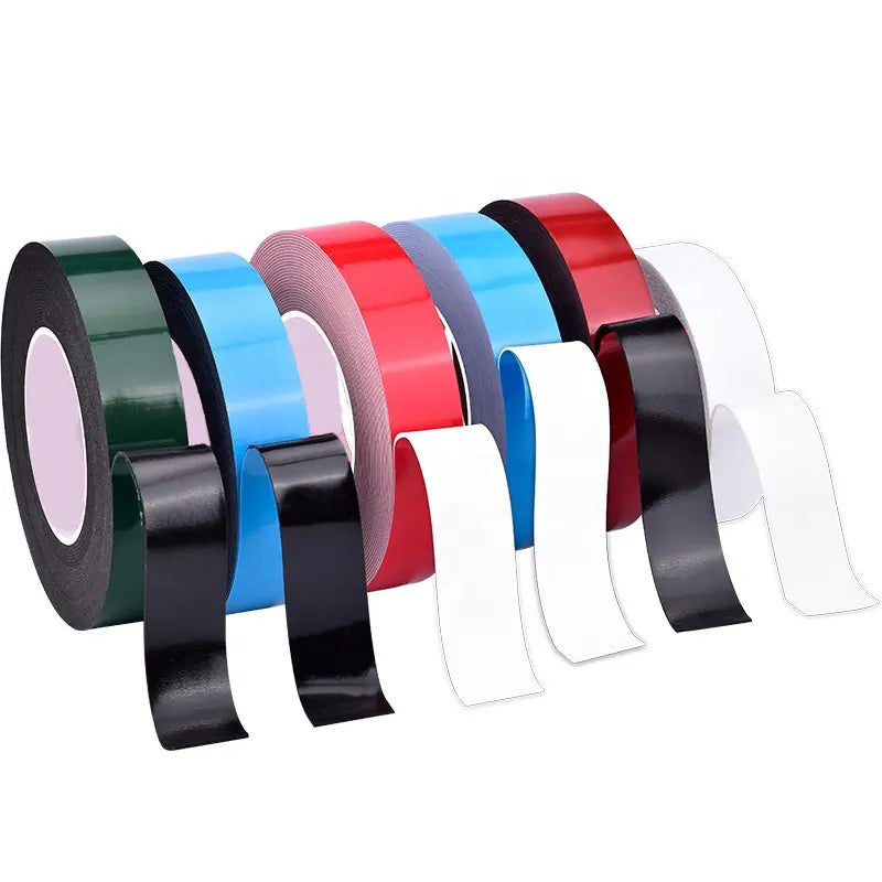 Double sided PE foam tape-White with blue liner