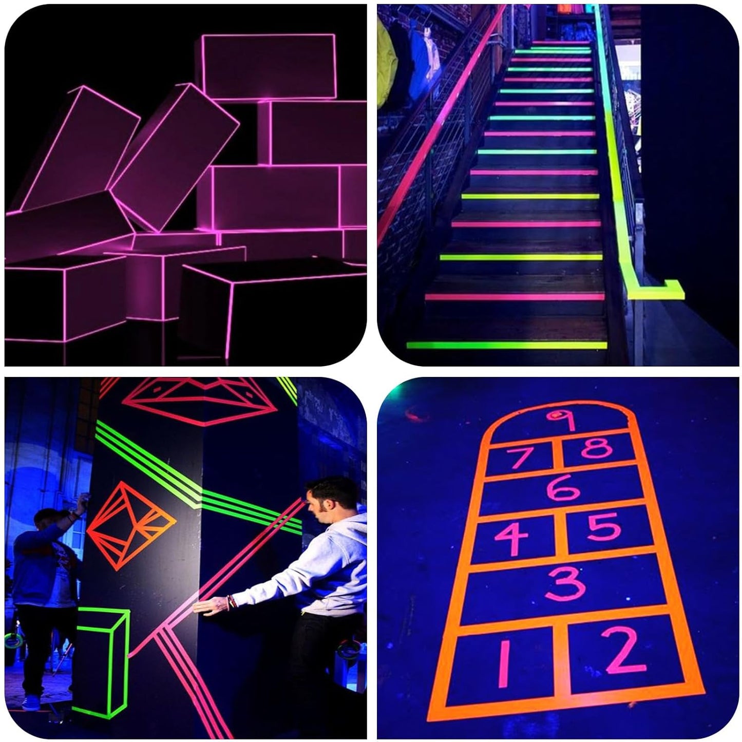 Premium Cloth Fluorescent Gaffer Tape