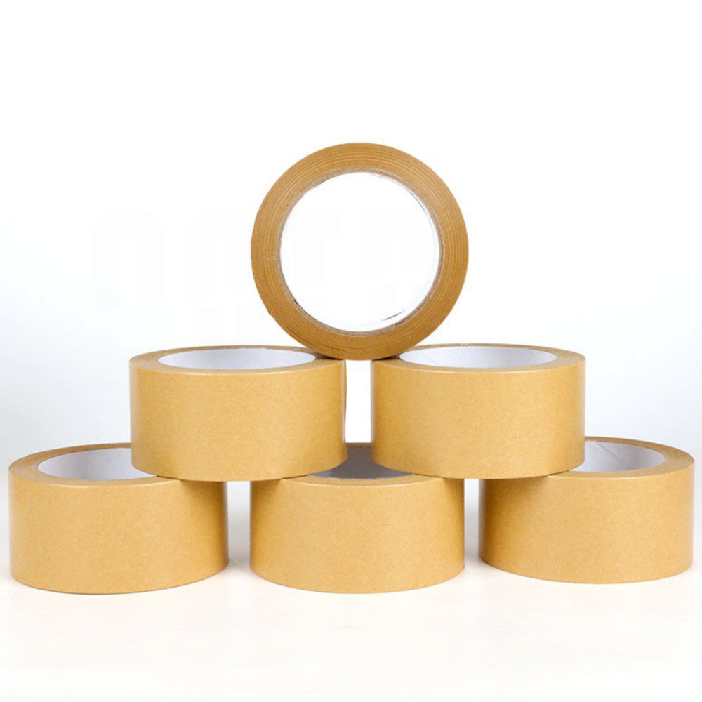 Customizable surface writable kraft paper tape High viscosity water-free kraft paper tape