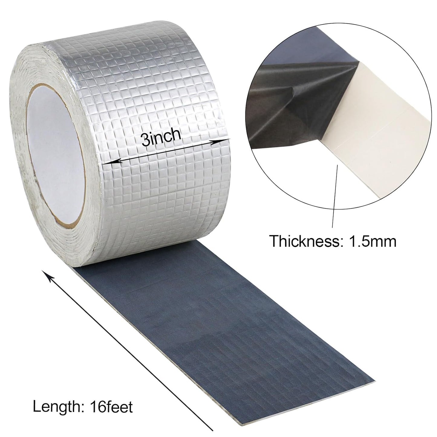 Aluminum Butyl Tape, Waterproof Sealing Tape