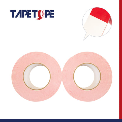 Double sided PE foam tape-White with red liner