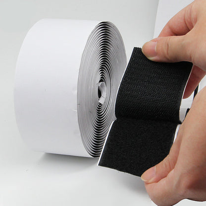 Hook and Loop Strips with Adhesive