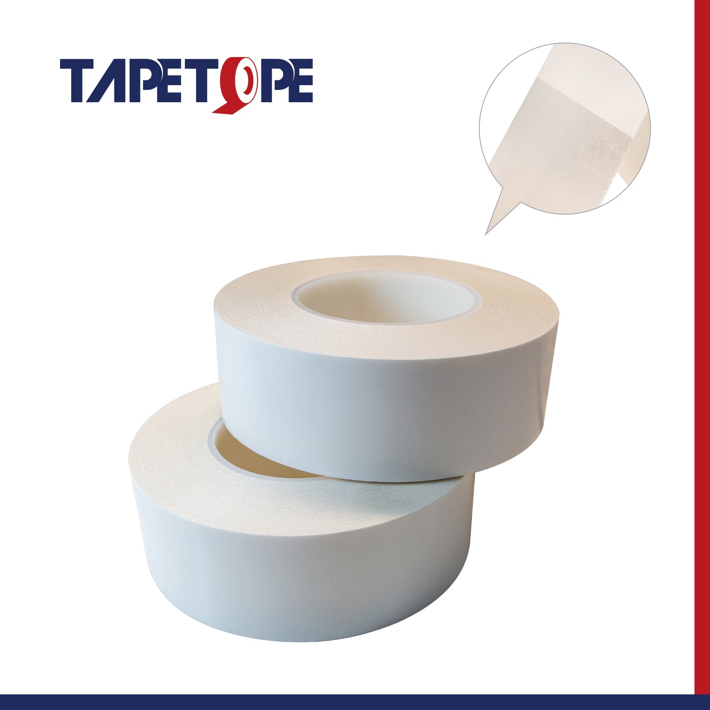 Double sided tissue tape-white