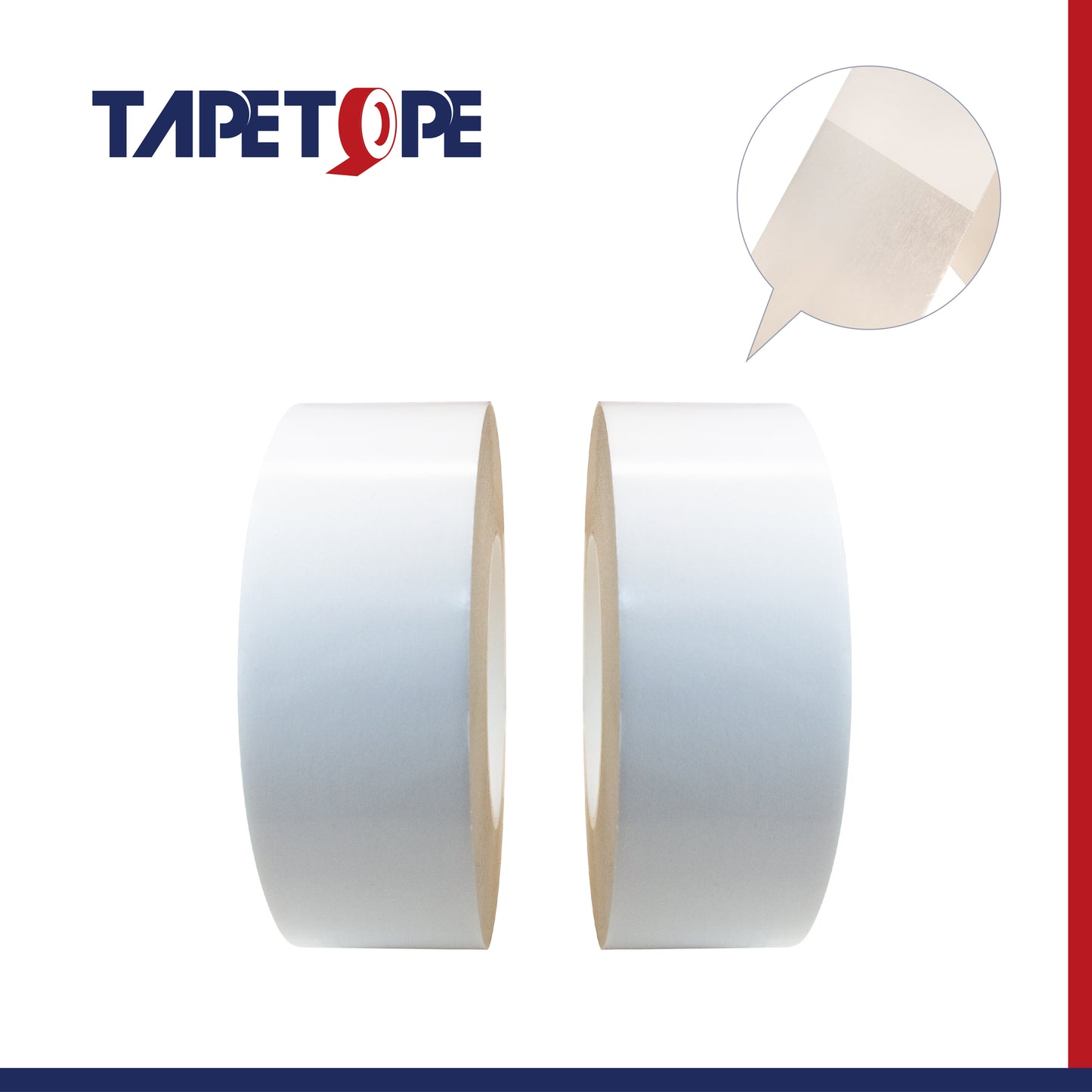 Double sided tissue tape-white