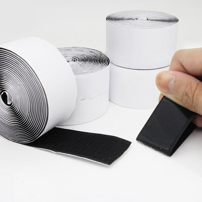 Hook and Loop Strips with Adhesive