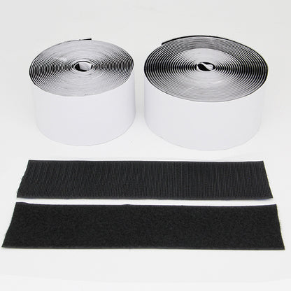 Hook and Loop Strips with Adhesive