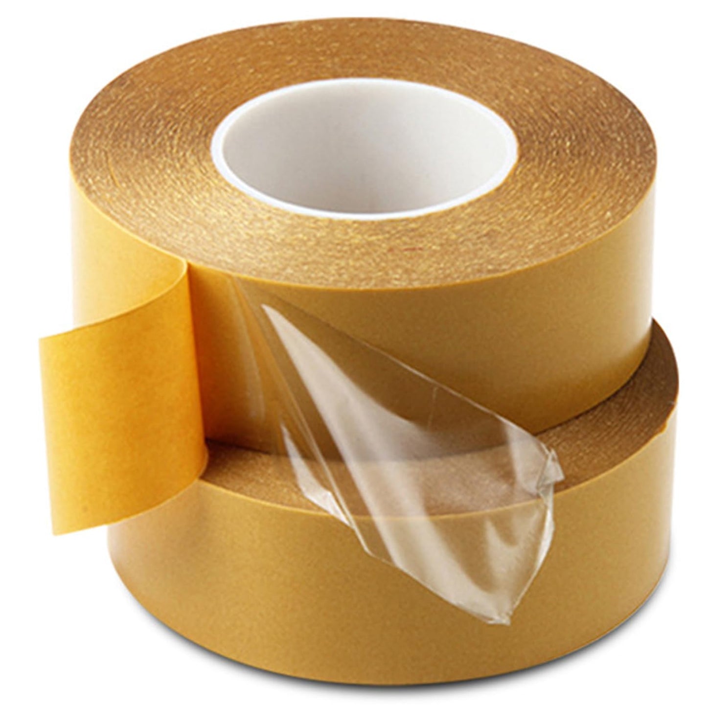 Double Sided PET Tape-Yellow glassine paper