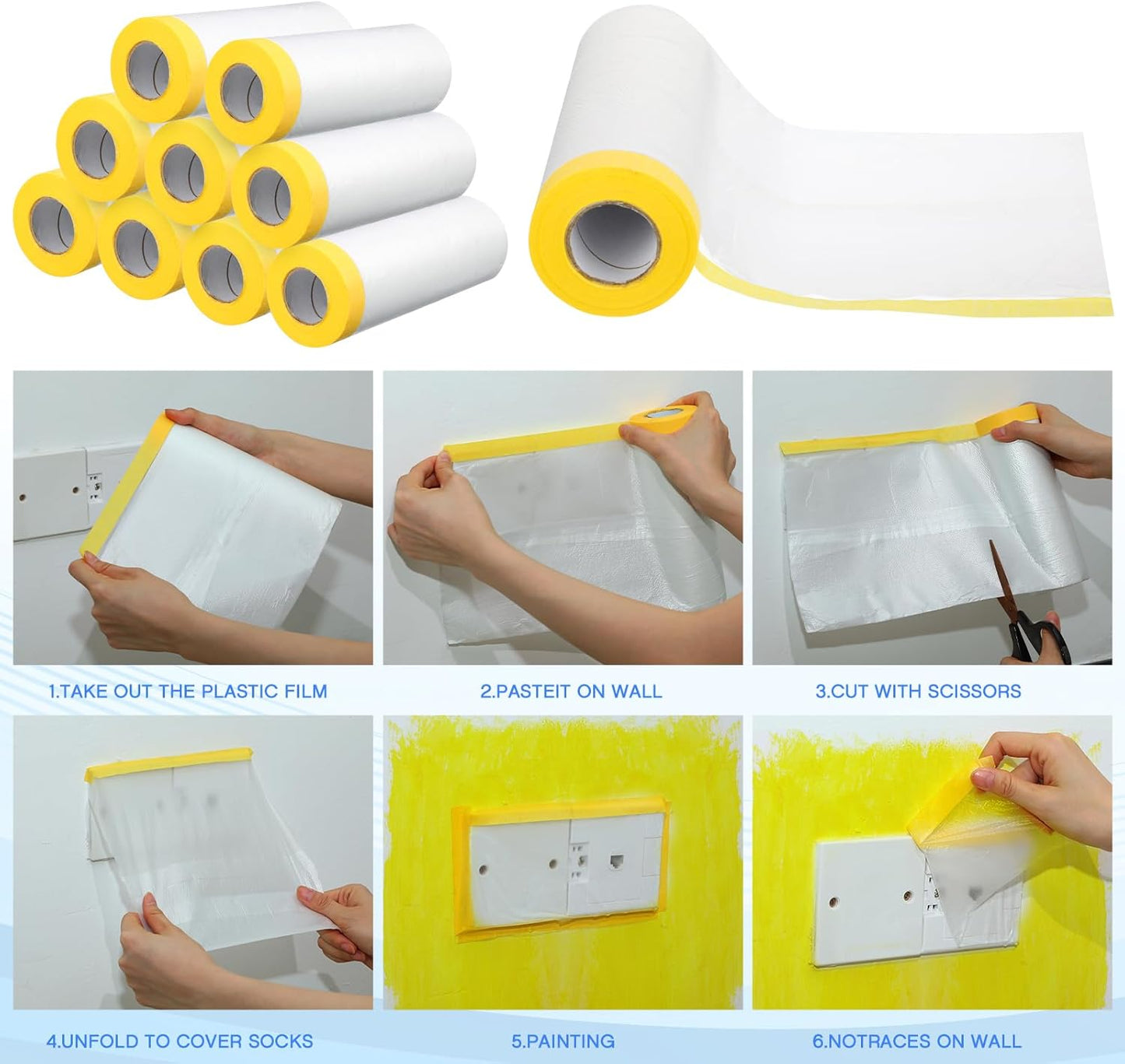 Masking Film Pre Taped Painters