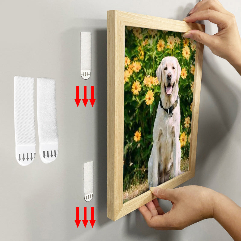 Adhesive Velcro Photo Frame Hook and Loop Strips Hanging Tape
