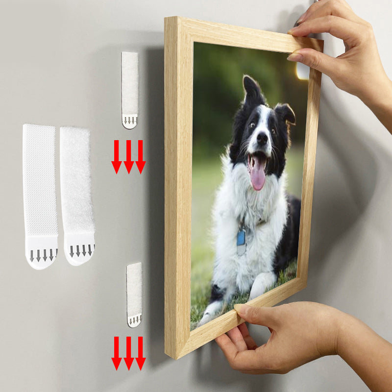 Adhesive Velcro Photo Frame Hook and Loop Strips Hanging Tape