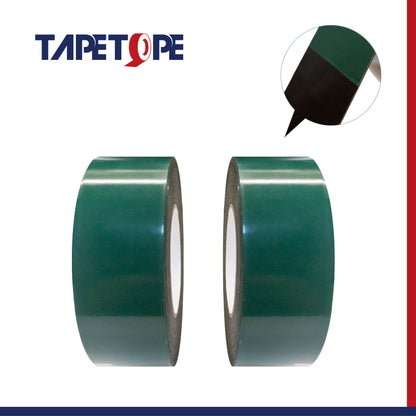 Double sided PE foam tape-Black with green liner