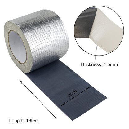Aluminum Butyl Tape for RV Repair, Window and Metal Roof, Boat and Pipe Sealing