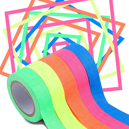 UV Glow in The Dark & Reflective Fluorescent Gaffer Tape