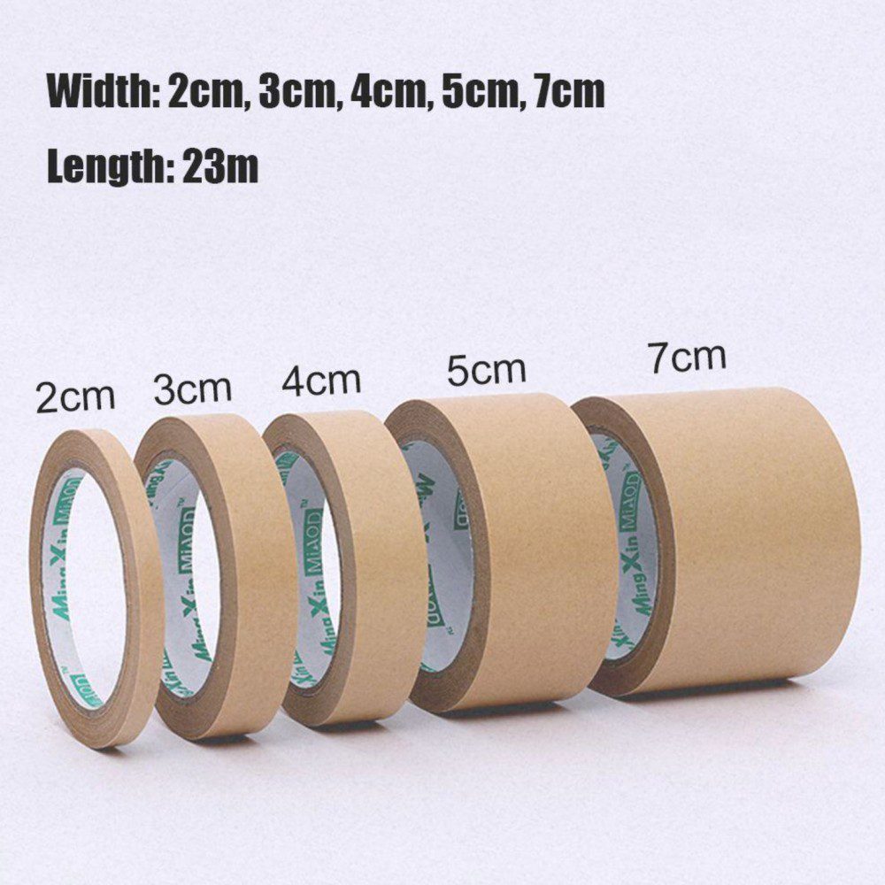 Customizable surface writable kraft paper tape High viscosity water-free kraft paper tape