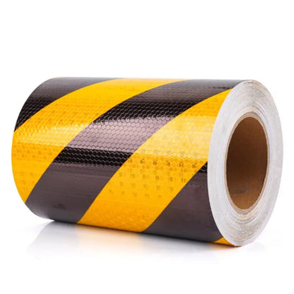 Black And Yellow Night Safety Honeycomb Reflective Tape