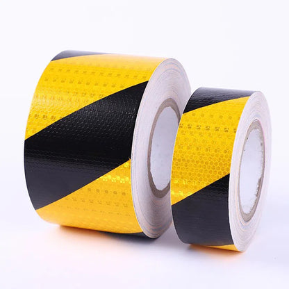 Black And Yellow Night Safety Honeycomb Reflective Tape