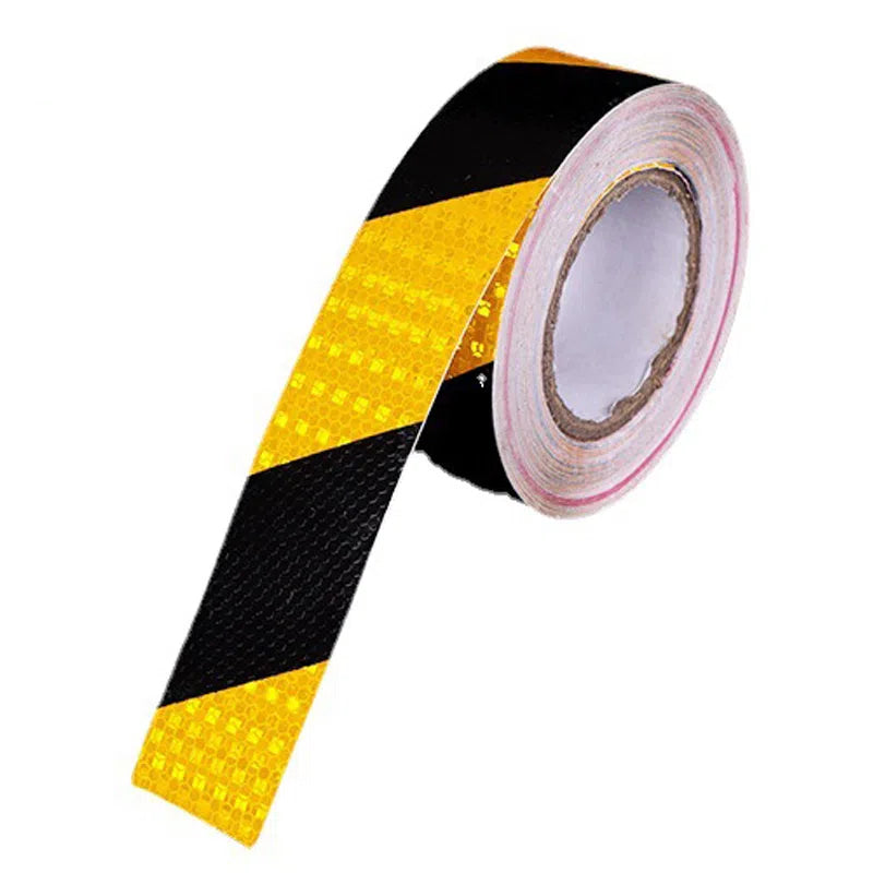 Black And Yellow Night Safety Honeycomb Reflective Tape