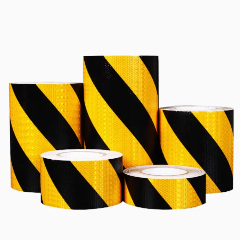 Black And Yellow Night Safety Honeycomb Reflective Tape