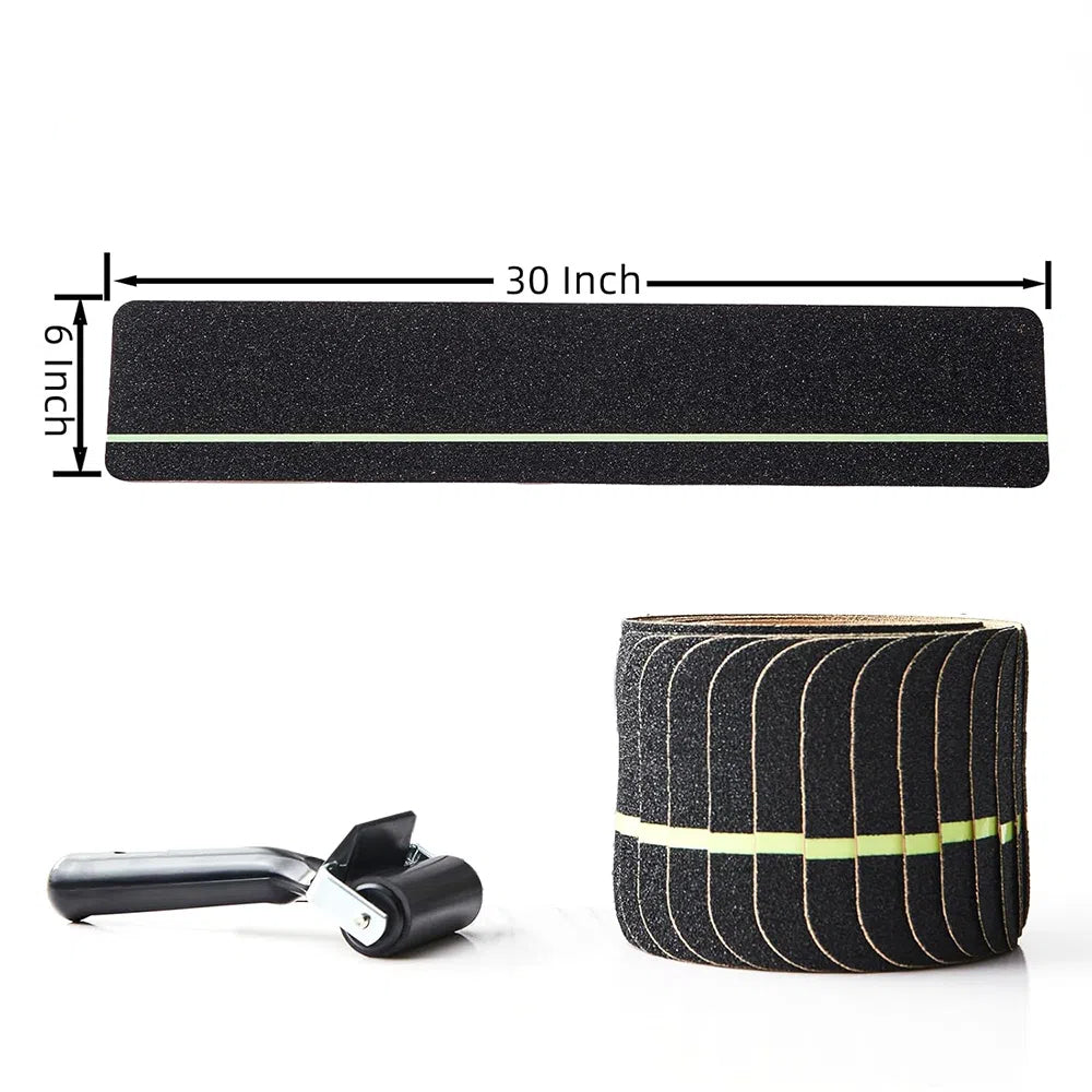 Anti-Slip Traction Tread With Glow In Dark Stripe