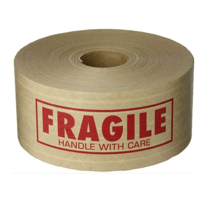 Wet water reinforced kraft paper box sealing tape